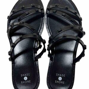 Shade & Shore Black Women's Sandals